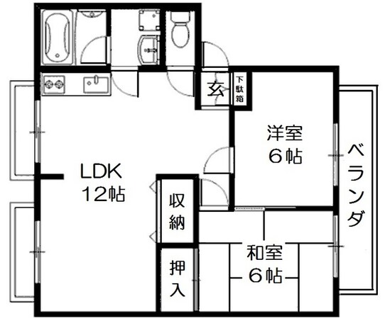 サンピエールの物件間取画像